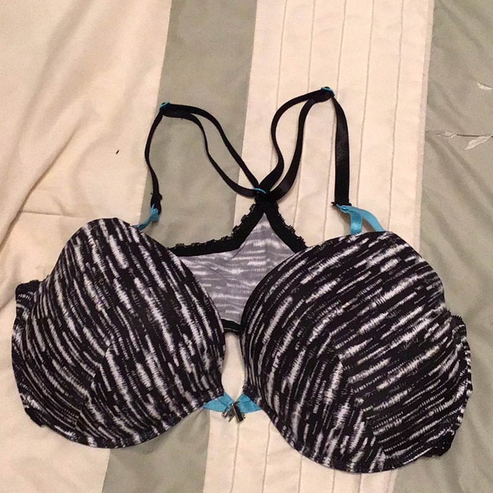 T-Back Black &White Bra 42D